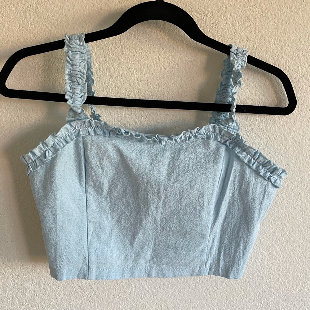 PacSun la hearts blue tank top